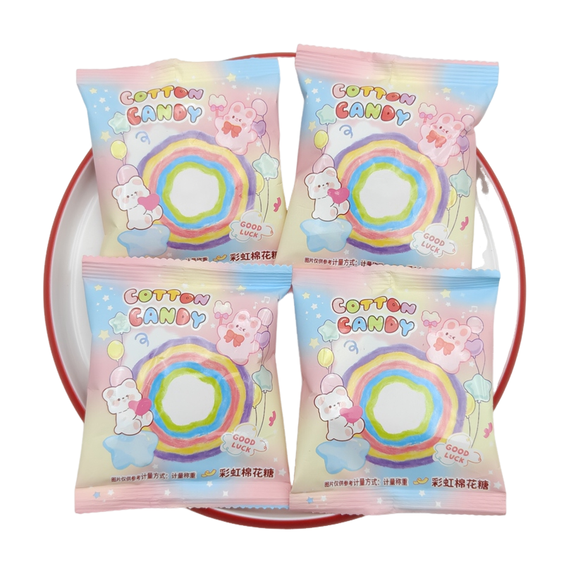 乔治布朗尼缤纷彩虹棉花高颜值儿童休闲零食结婚喜糖糖果订婚散装