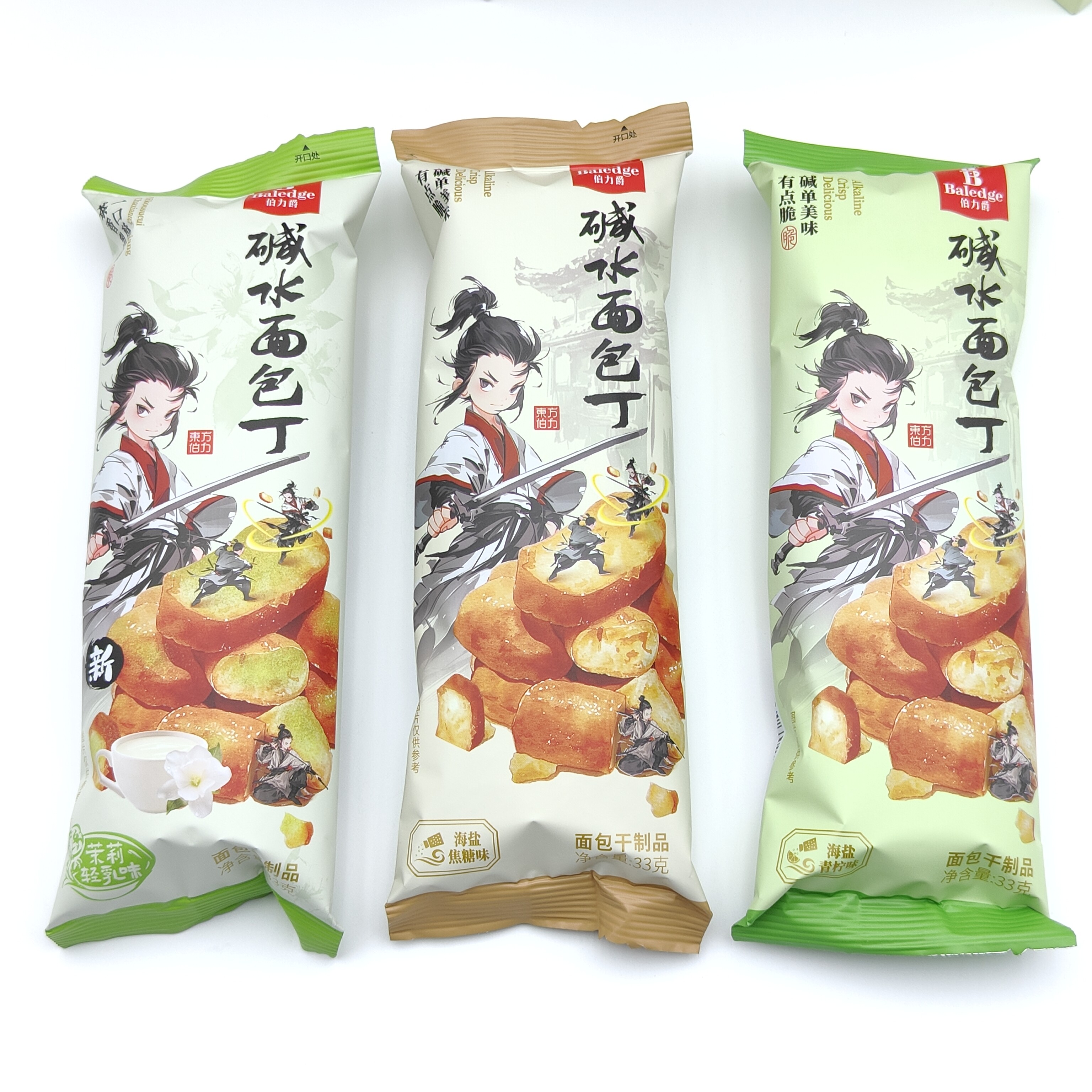 伯力爵33g碱水面包丁海盐焦糖味