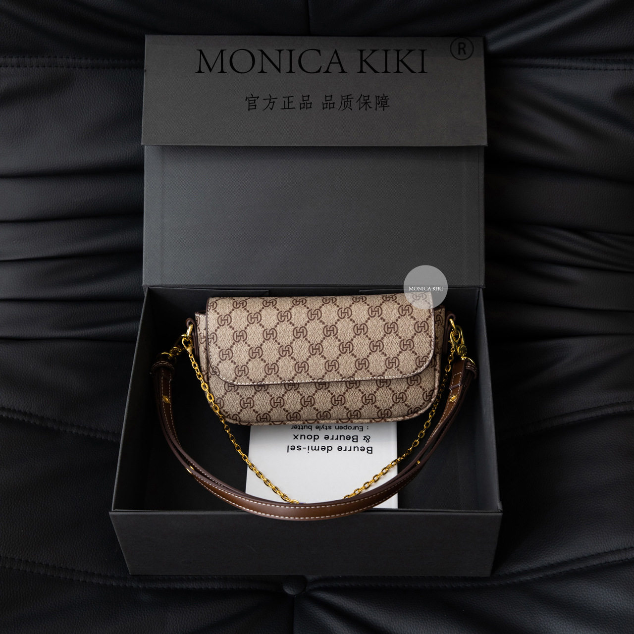 老花轻奢新款2026单肩包韩版斜挎包包女士包包小方包简约女包潮包