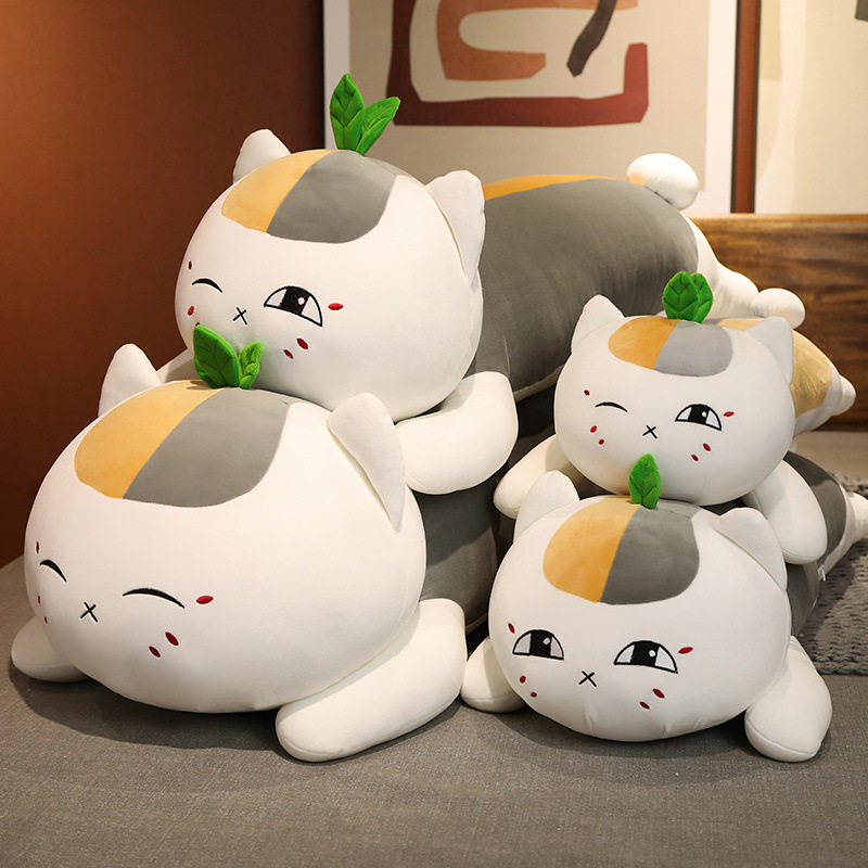 娘口三三夏目友人帐猫咪老师公仔毛绒玩具可爱娃娃玩偶睡觉抱枕女