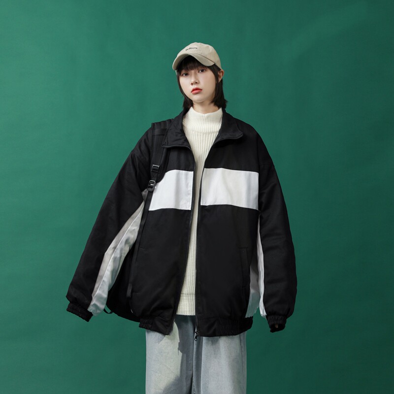 XZ216-BK84-P58 【棉衣】21中性男女情侣棒球服棉衣棉袄外套 控75图片