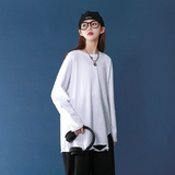 216-TT55-P35【中长款遮臀破洞打底T】21春季长袖破洞圆领叠穿，男装T恤，星座716-5（原216-1）