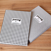 格纹单夹双夹A4文件夹板硬纸板会议夹资料夹强力夹办公用品文具夹