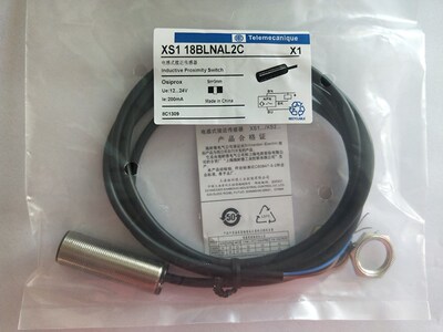 现货接近开关M18三线NPN常开XS118BLNAL2C/XS118BLPAL2C/PNP