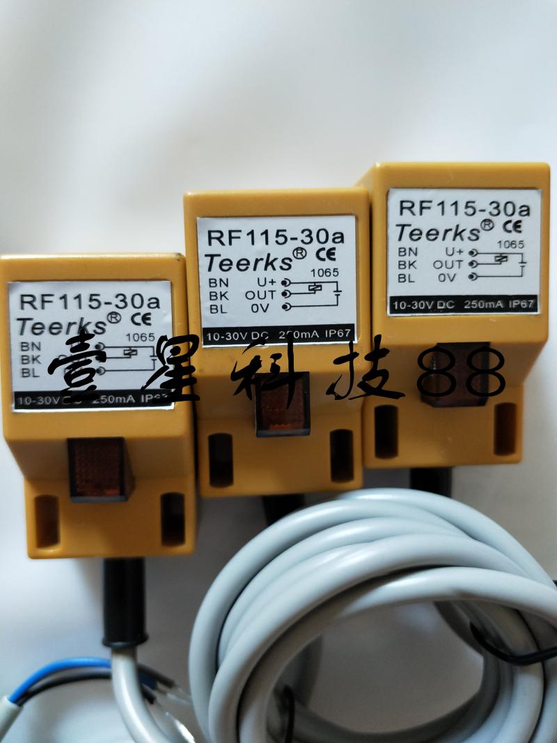 热销全新Teerks接近开关传感器RF115-30a【实物拍摄】