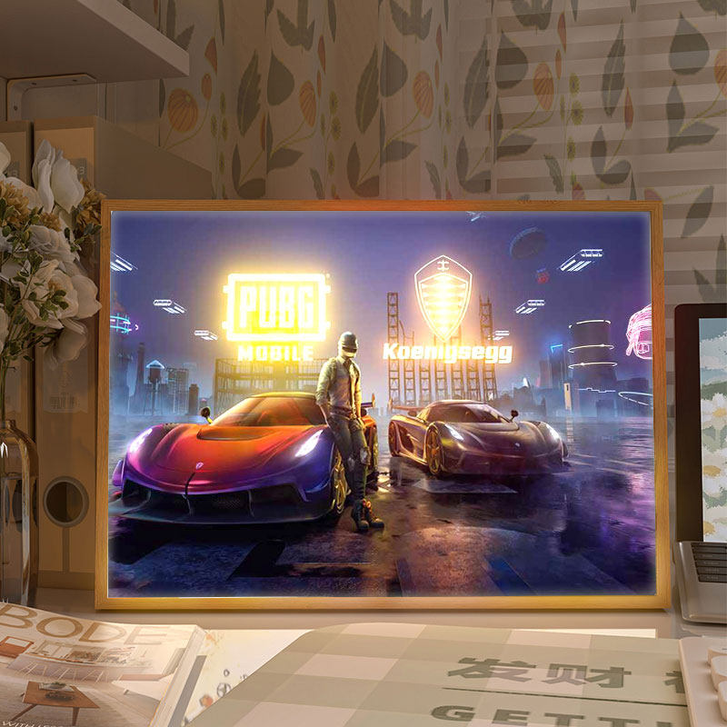 和平精英灯光画电竞房间装饰氛围小夜灯吃鸡周边发光手办生日礼物