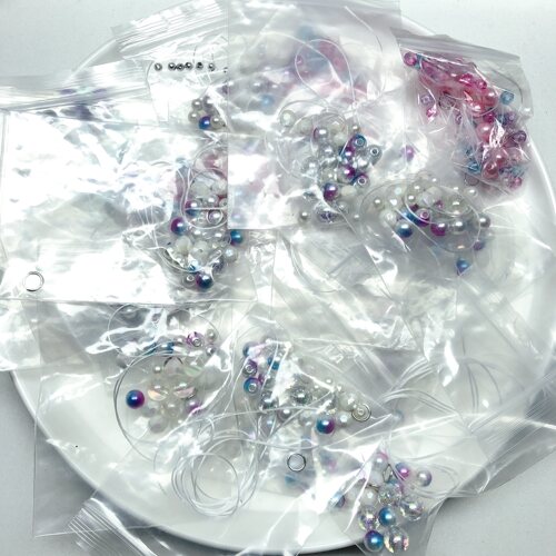 B47手工穿珠配件混发150克约20小包diy手工材料配件满30包邮