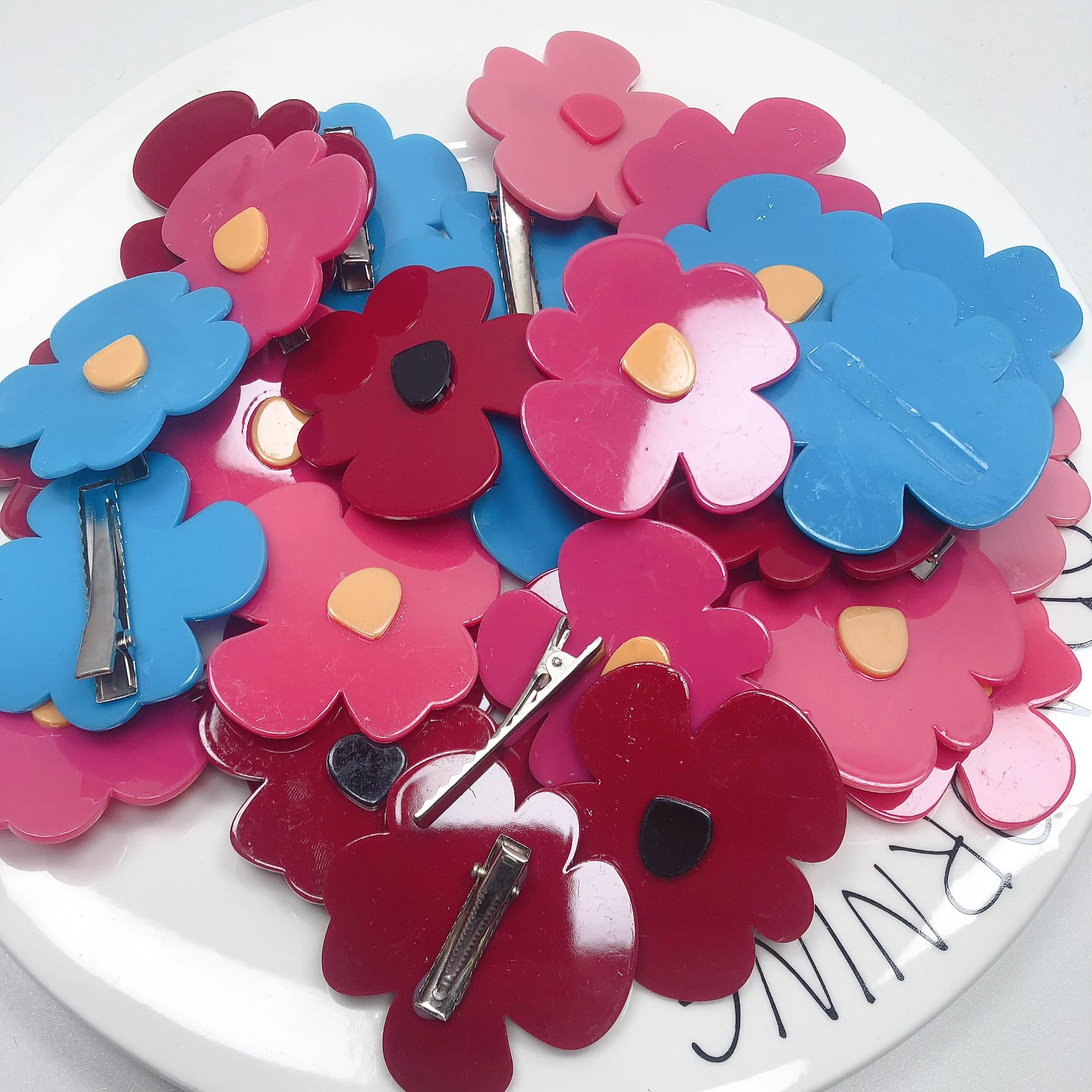 T78鸭嘴夹混发半斤 约33个diy手工材料配件满30包邮