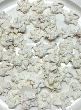 R70约3.5CM天使贴片混发约50个200克diy手工材料配件满30包邮