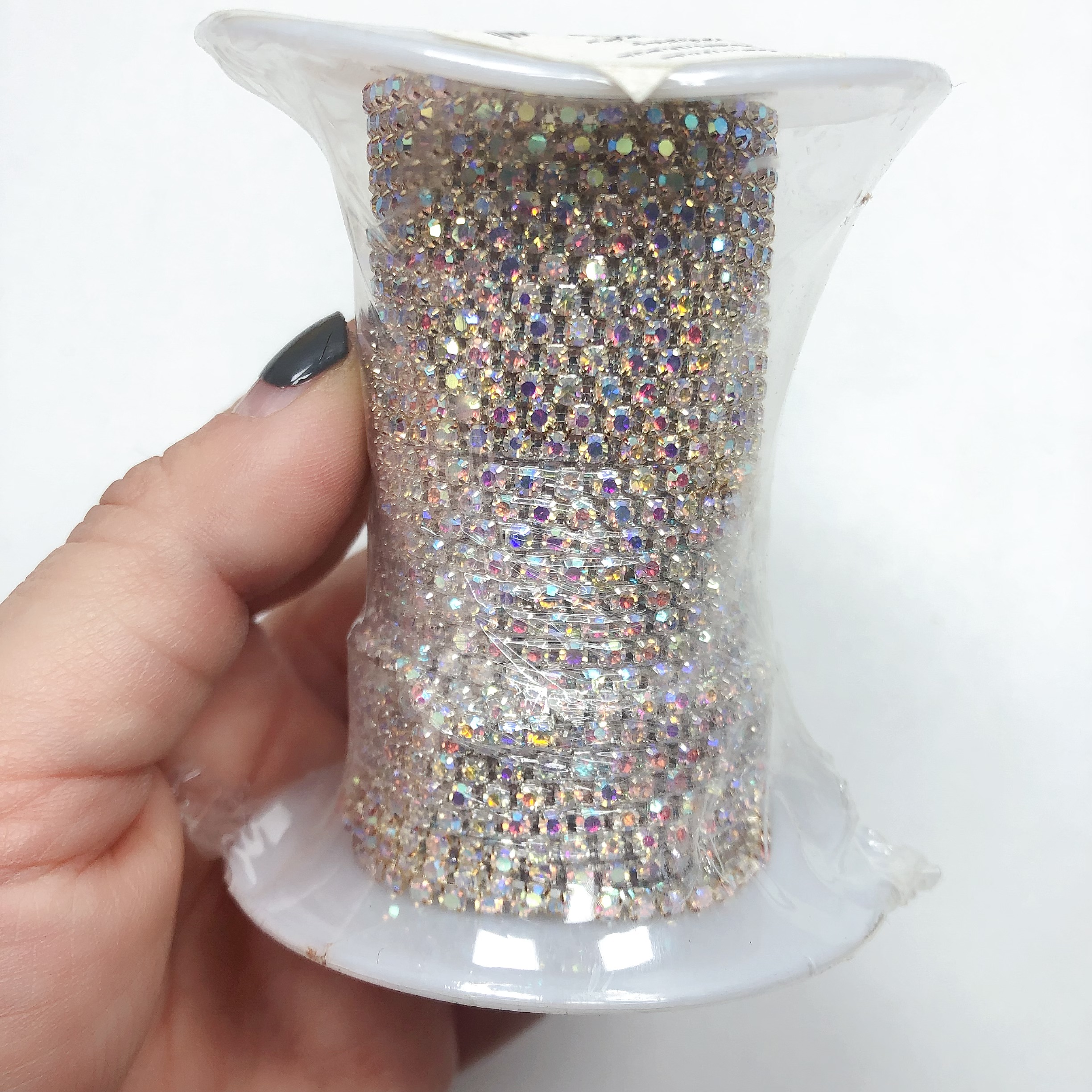 货架L14宽0.25CM铜底玻璃钻链盘中一份 10码 diy材料配件满30包邮