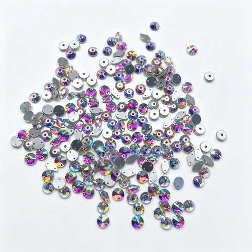 J79约0.8CM异形AB彩玻璃手缝钻180-200颗diy手工材料配件满30包邮