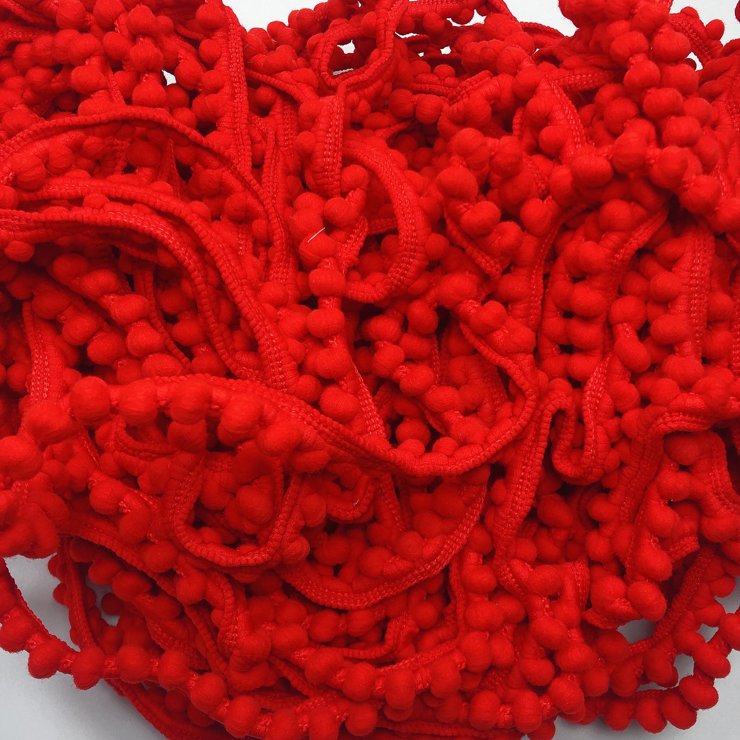 D37D37红色毛球花边580-724克随机一份diy手工材料配件满30包邮