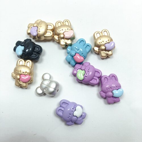 B76约1.6CM合金手机链珠子9-10个diy手工材料配件满30包邮
