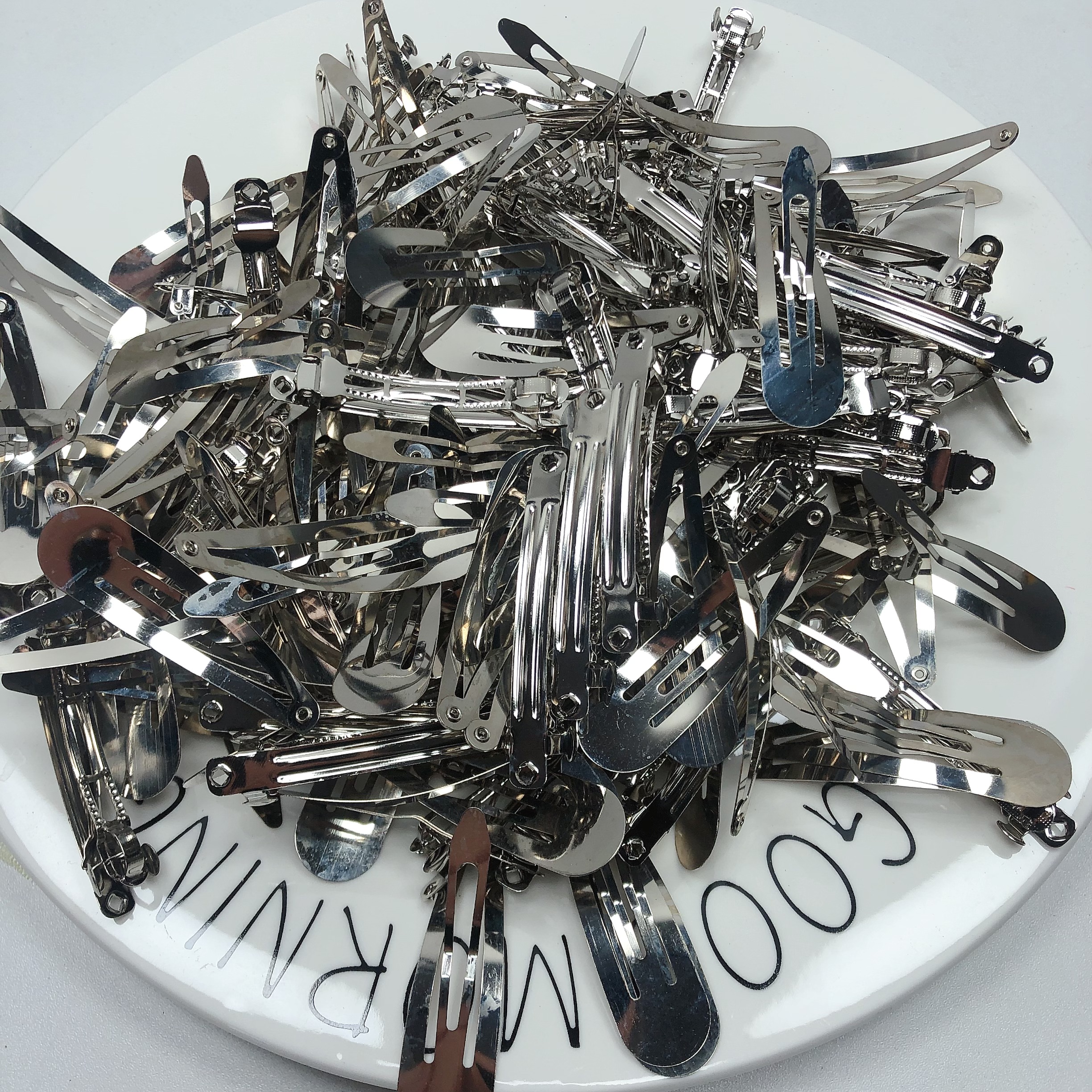 B19弹簧夹BB夹混发半斤diy手工材料配件满30包邮