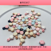 包邮 P21约2.5CM定制款 一楼 50个 diy手工配件满30 树脂猫爪贴片