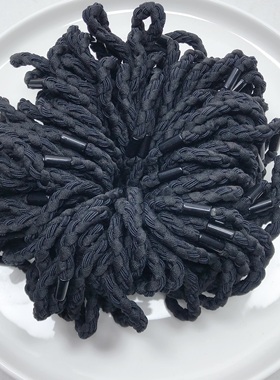 H05约0.6黑色弹力皮筋一把100根 diy手工材料配件满30包邮