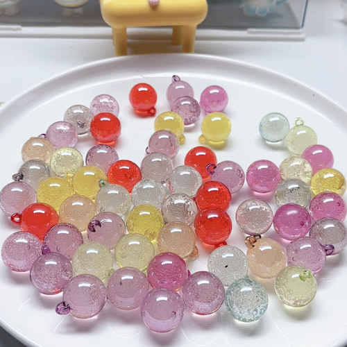 E63约2厘米高品质气泡吊珠半斤diy手工材料配件满30包邮
