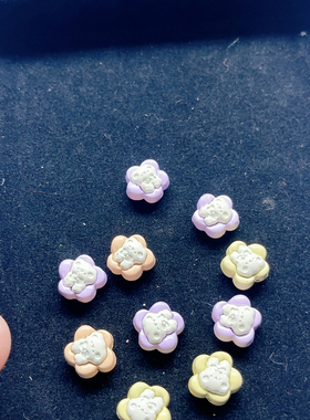 H13约1CM合金小兔子珠子9-10个 diy手工材料配件满30包邮