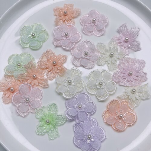 B09约4CM花混发20个diy手工材料配件满30包邮