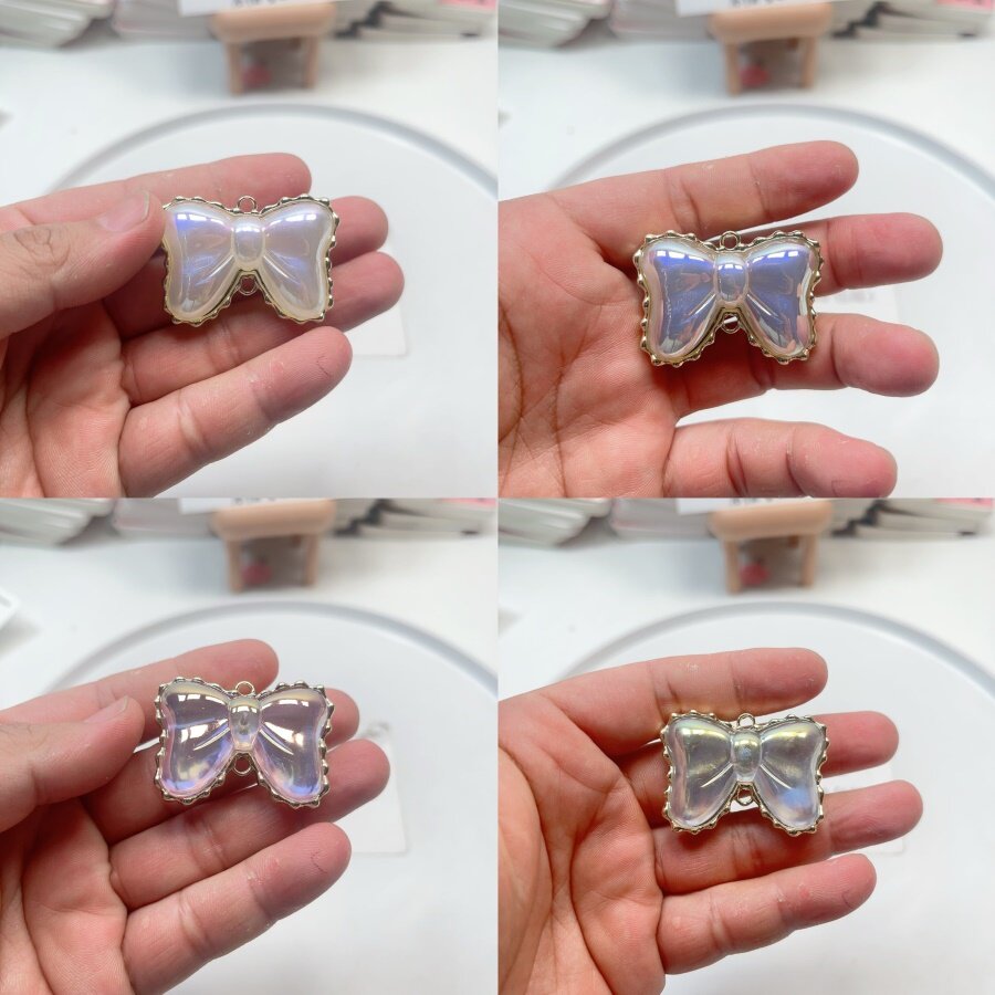 约4.5CM海家人鱼姬蝴蝶结合计挂件一个手机链diy手工配件满30包邮