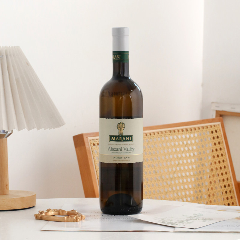 格鲁吉亚原瓶原装进口正品玛朗尼半甜白葡萄酒整箱包邮