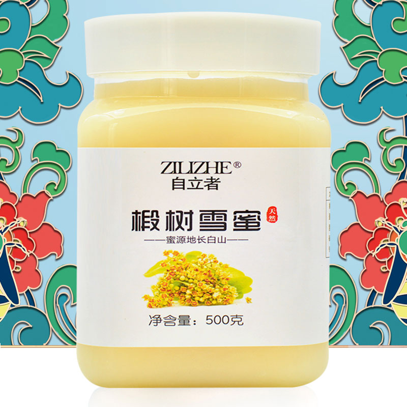 椴树雪蜜结晶蜂蜜500g白蜜东北黑蜂蜜长白山正品天然椴树蜜单瓶装