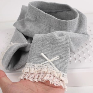 女童春秋抓绒打底裤2025新款女宝宝洋气花边外穿长裤儿童加厚裤子