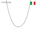 brosway轻奢男士 潮流嘻哈 钛钢项链素链简约百搭链条DIY男女同款