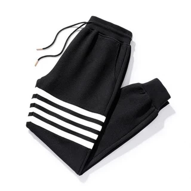 华夫格卫裤男潮牌高级感休闲裤