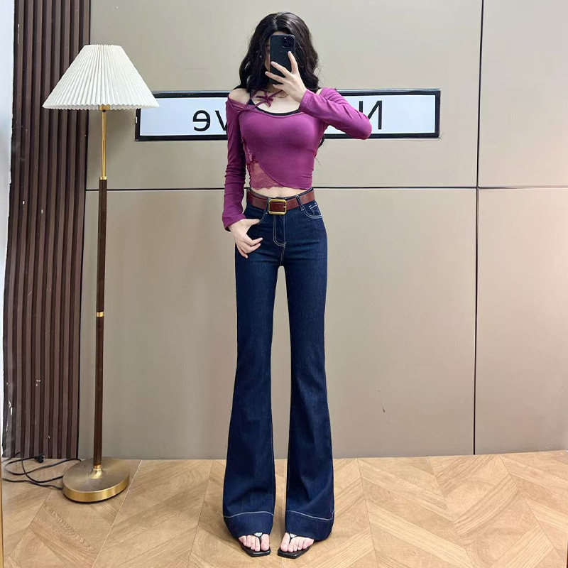 微喇叭牛仔裤女2026年新款春秋夏季辣妹时尚韩系流行潮流喇叭裤子
