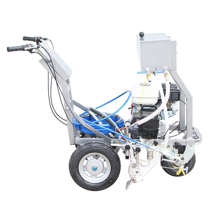 hxd-800单枪冷标划线机 路面标线冷喷划线机塑胶跑道手推式画线机