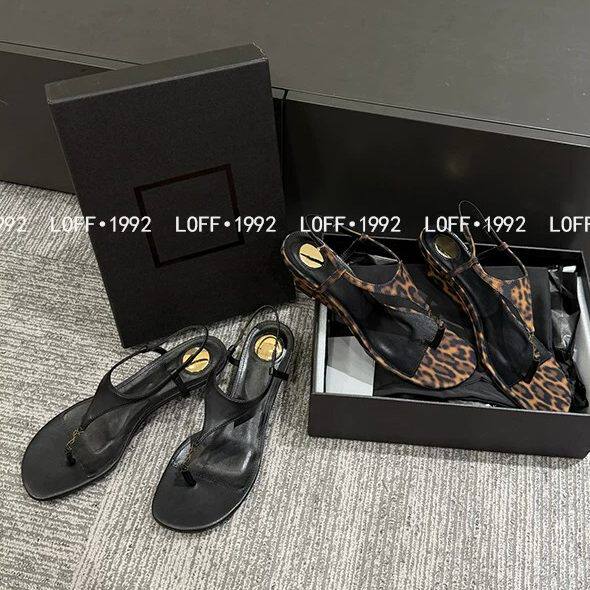 超仙气真皮凉鞋女夏季复古夹趾