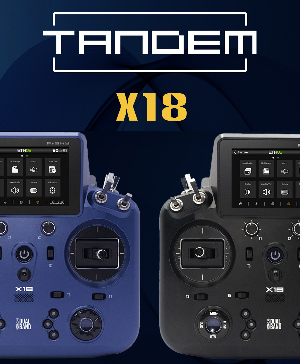 FrSky睿思凯TANDEM X18双频915M 2.4G遥控器ETHOS中英文超黑羊TBS