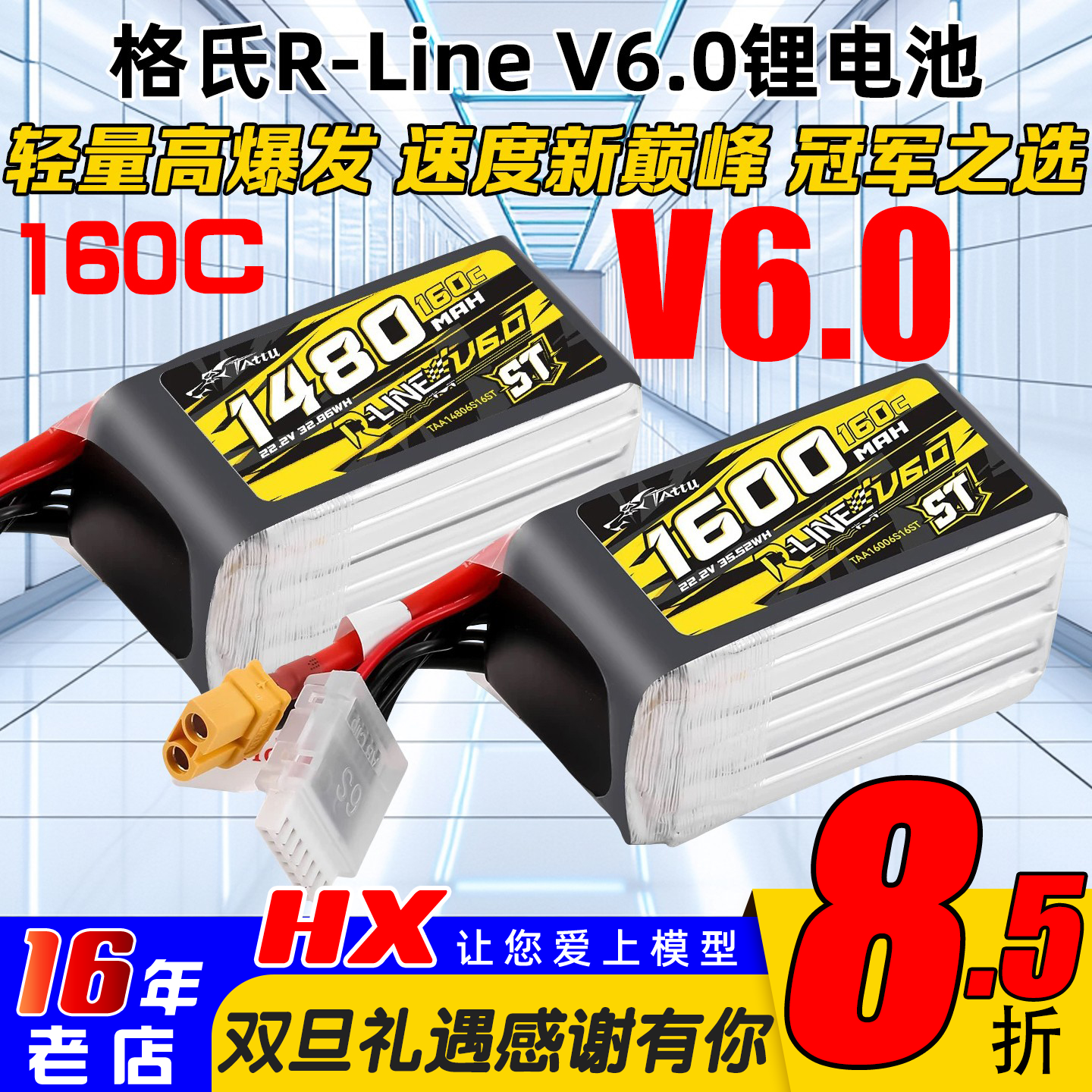 格氏金砖V6锂电池1480/1600