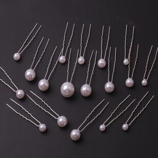发簪套装大小混搭珍珠U型插针ins网红饰品日常丸子头盘发发簪