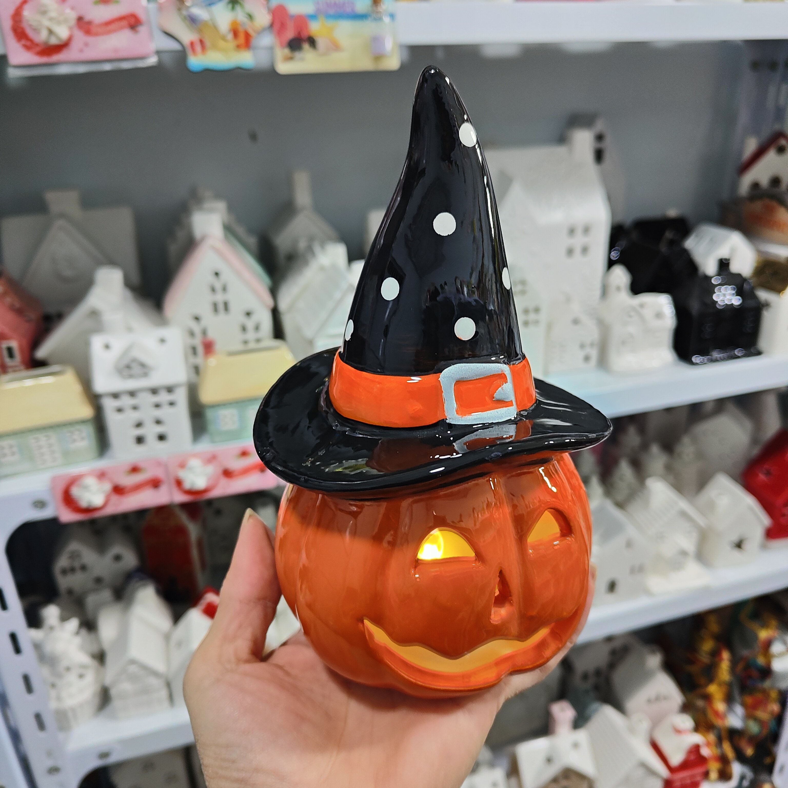 非偏远地区凑满19包邮部分瑕/南瓜夜灯摆件