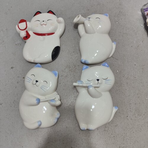 非偏远地区凑满19包邮部分瑕/高温猫摆件挂件可挂