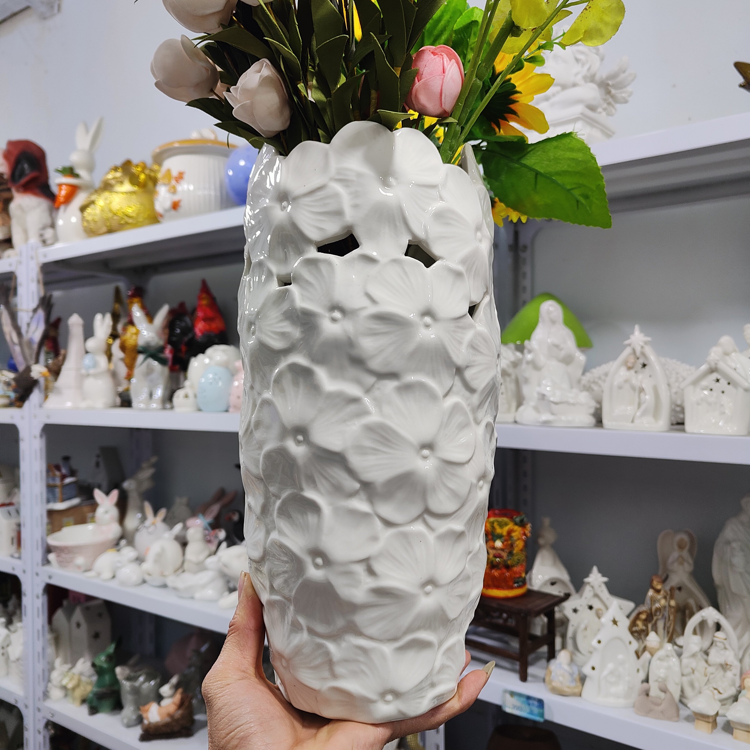 非偏远地区凑满19包邮部分瑕/浮雕花瓶半镂空约29.5高黑渍,家居饰品,婚庆/商业花艺,淘宝优惠券,粉丝福利购,淘宝优惠卷