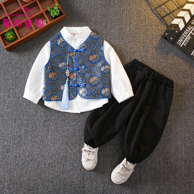 新中式汉服男童贵公子小少爷唐装