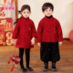 新中式 红色衣服 儿童过年唐装 男童拜年服新年喜庆国风套装 2026新款