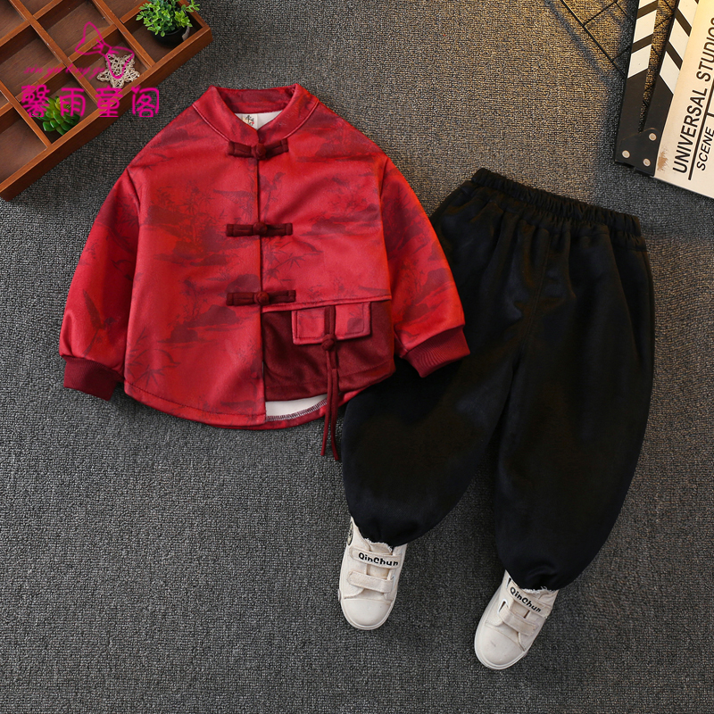 男童汉服拜年服儿童中式国风套装