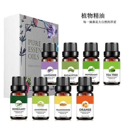 8PC Pure Essential Oils Massage Humidifier Tea Tree Cinnamon