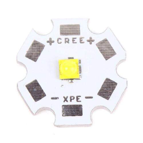 New CREE-XTE 5W White Light LED Emitter Bead On 20mm PCB Fla