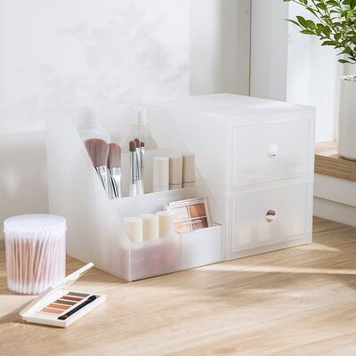 Drawer cosmetics lipstick shelf dresser make-up storage box