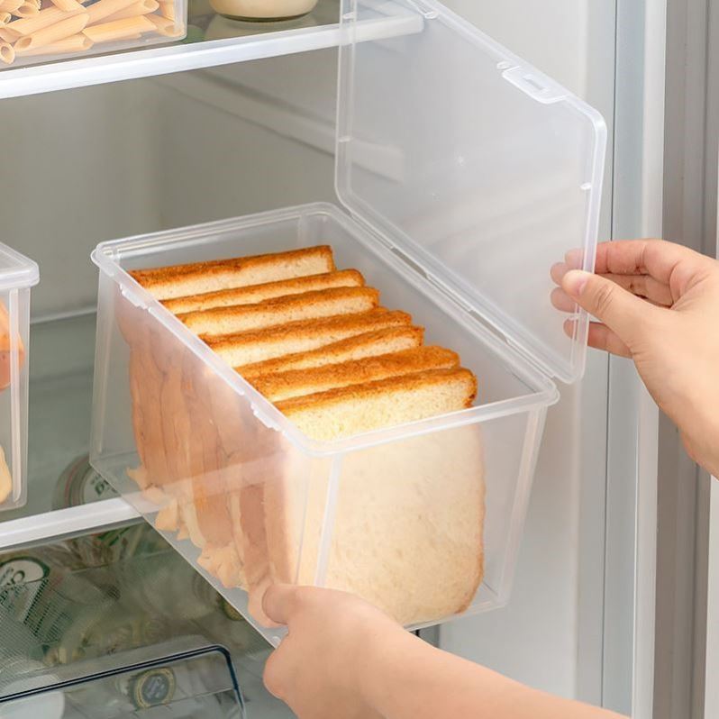 Bread preservation box plastic large toast storage box