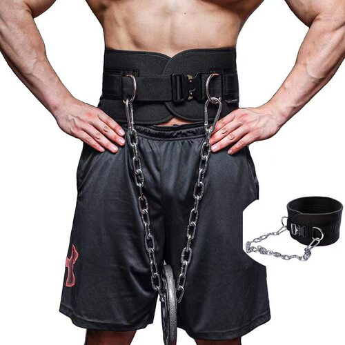 new drop dip belt weight lifting gym body waist sngth train
