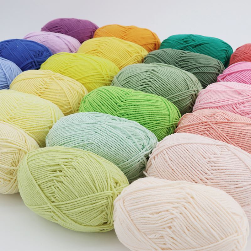 Milk Cotton Yarn Comfortable Wool Blended Thread Apparel Sew