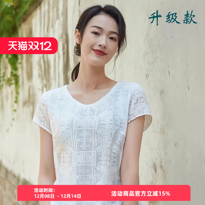 原创复古休闲拼接中式气质T恤