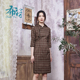 显瘦中长款 原创设计文艺复古修身 日常改良旗袍 新款 布符秋季