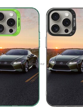 大孔硬壳手机壳适用苹果iPhone17Pro16Max13Pro15XS14XR8X7plus12SE11 雷克萨斯汽车图案4